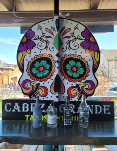 Cabeza Grande, Tacos _ Tequila Restaurant - Cochrane _ Canmore, Alberta - [ Canmore Window Decal]_